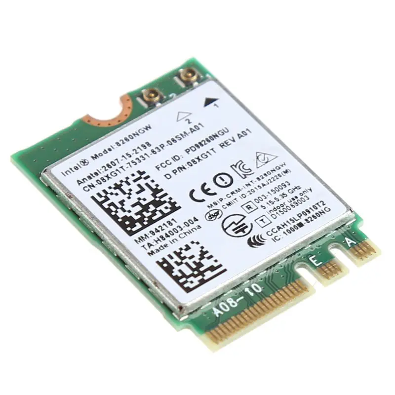 1 шт. Двухдиапазонная 867 м 2 4 + 5G Bluetooth V4.2 беспроводная Wifi WLAN карта для Intel 8260 8260NGW AC DELL