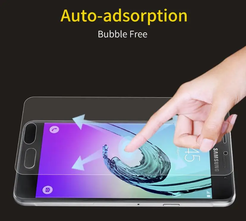 Полное покрытие нано пленка фольга для Samsung Galaxy A3 A5 J5 2016 C7 C9 Pro J7 Prime J3 2017 (не стекло)