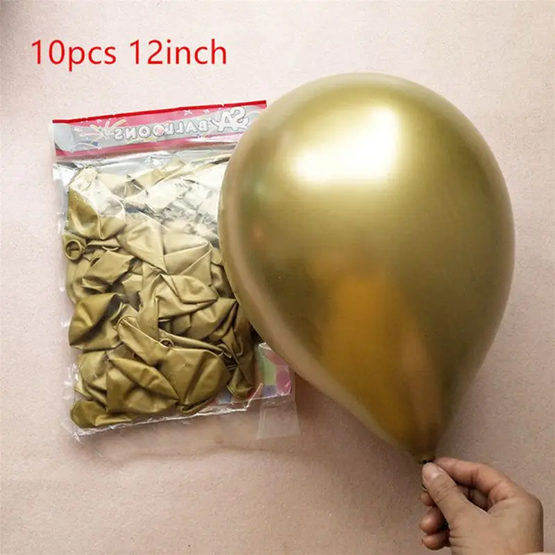 Latex Balloons 10pcs 10 шт./лот вечерние сумочки для подарков с изображением принцессы русалки, вечерние пластиковые сумочки для конфет, праздничные вечерние сумочки для детей - Цвет: Latex Balloons 10pcs