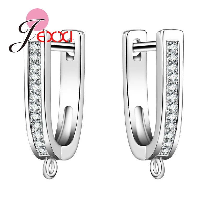 

Latest Design White Gold color Earwires Jewelry Earring DIY Making Accessories Finding One Pair Two Pieces