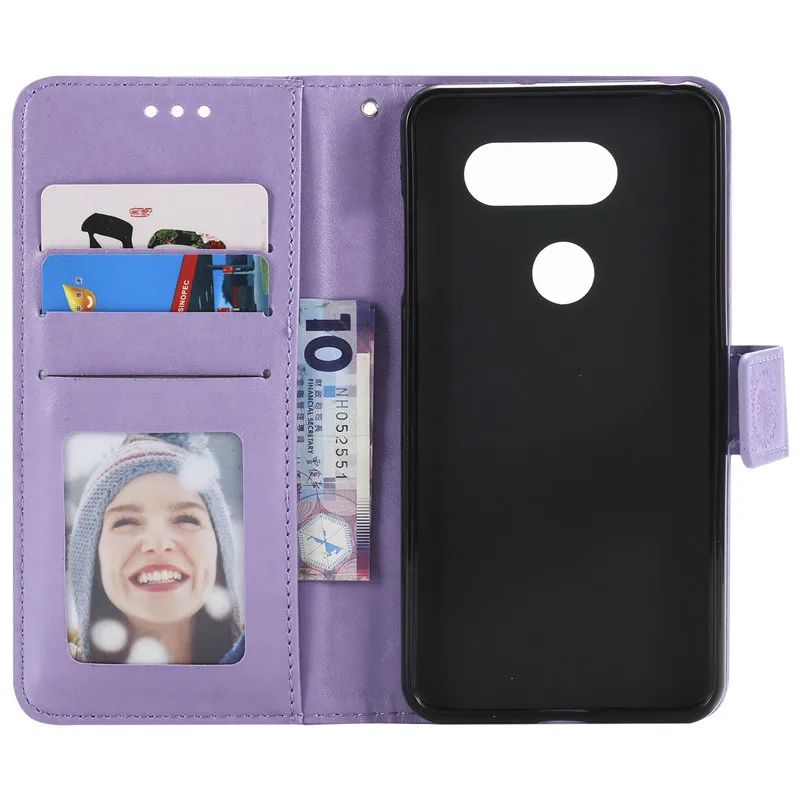 Кожаный чехол-кошелек для Fundas LG V30 чехол-книжка Coque чехол стойка с держателем карт