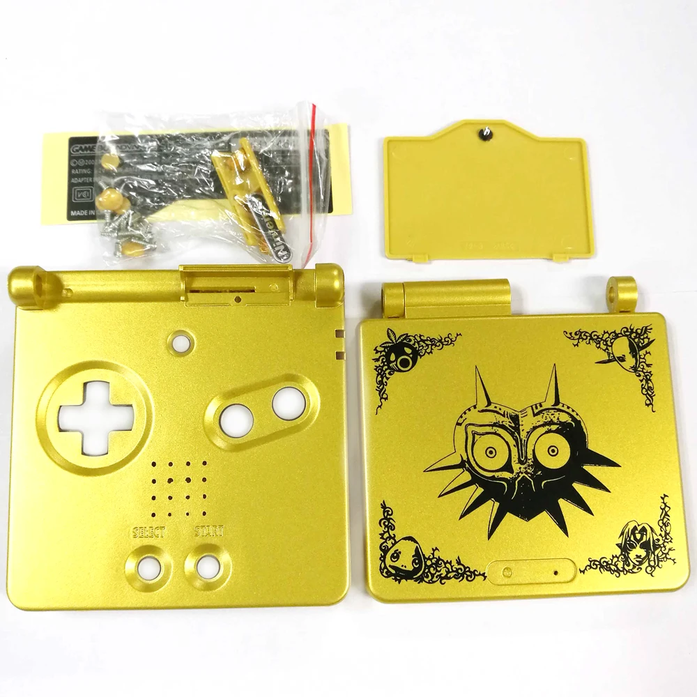 

100Pcs New Arrival Gold Game Console Shell for Limited Edition Replacement Housing Case Cover for G-B-A S-P Game Console