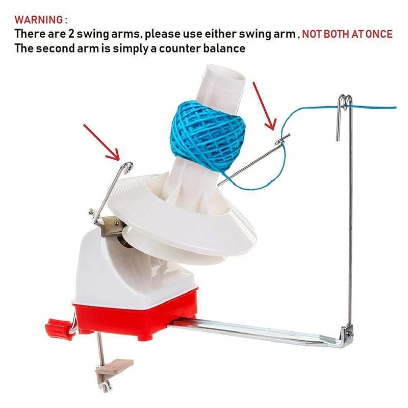 Эффективный большой размер 7-унций емкость ручного намотки пряжи вертушка