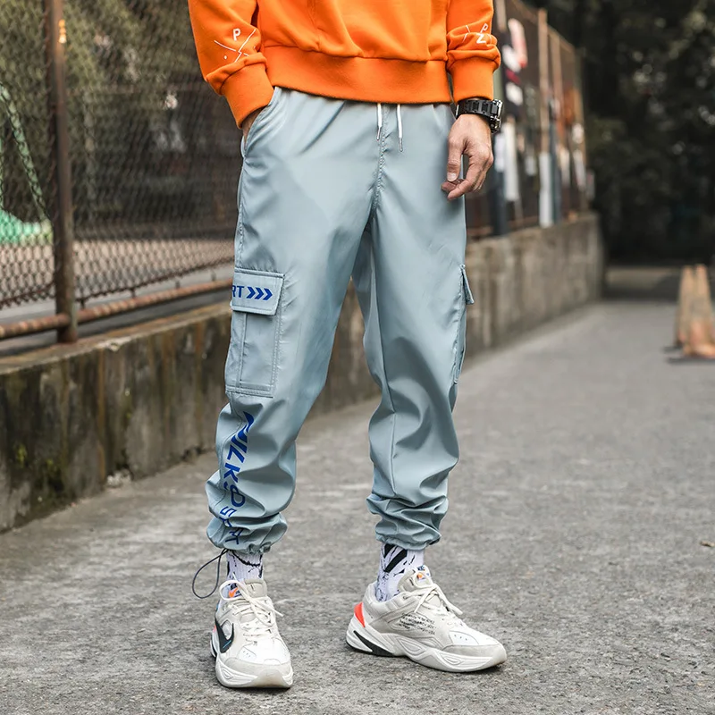 Весна Лето Харадзюку японские повседневные мужские штаны хип-хоп бренд