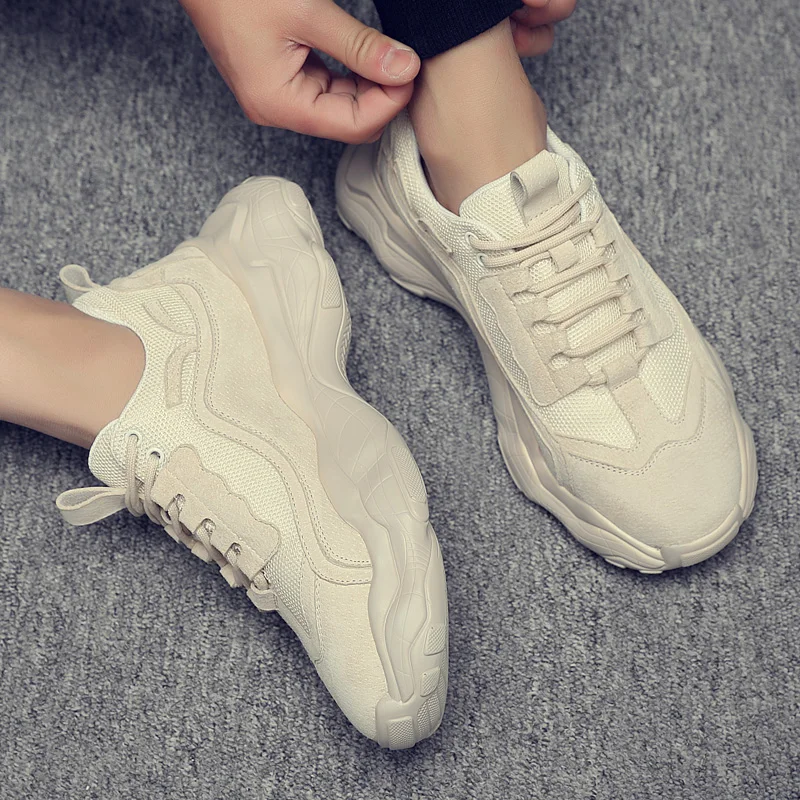 Для мужчин обувь 2019 Весенняя Новинка кожаные кроссовки дышащие низкие