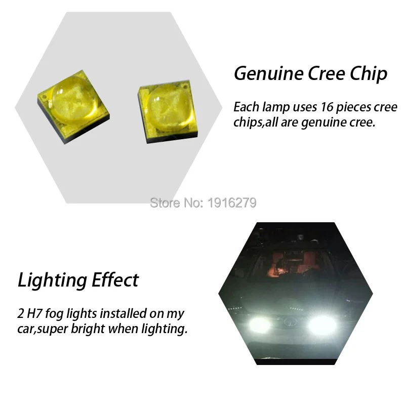 Skuer автомобильные 80 Вт светодиодные лампы 16 SMD CREEChips Светодиодные Автомобильные