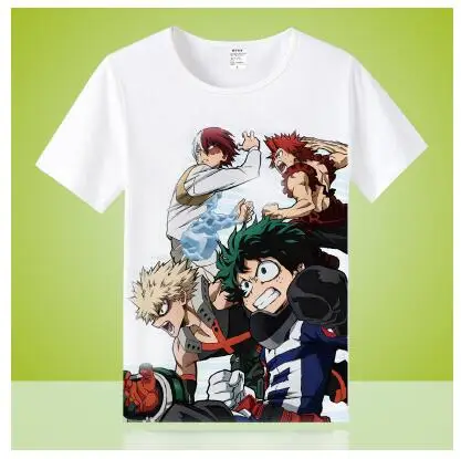 Высокое качество, унисекс, аниме, Cos My Hero Academy bakugo, кацуки, OCHACO URARAKA, повседневная хлопковая футболка, футболка - Цвет: 22