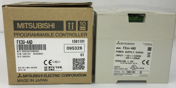 New FX3U-4AD FX3U-4DA FX3U-4AD-ADP FX3U-4DA-ADP FX3U-4AD-PT-ADP TC 3A ENET Expansion Module for Mitsubishi FX3U PLC | Инструменты