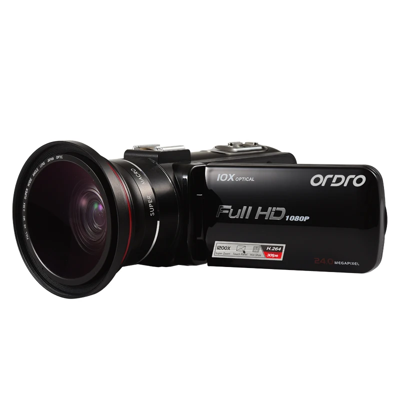 ORDRO HDV Z82 3 &quotTFT LCD сенсорный экран 1080P HD видеокамера повышенной четкости Горячий