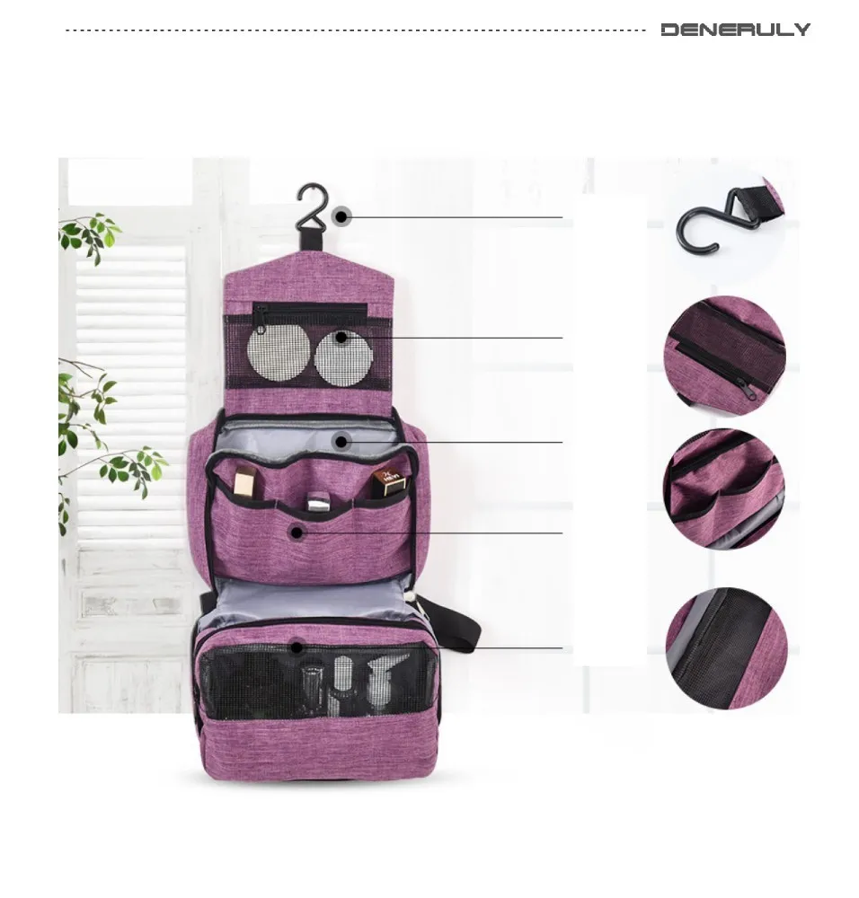 Travel Cosmetic Make Up Bag Makeup Organizer Waterproof Big Bag Kuferek Na Kosmetyki Makeup Woman Maletin Maquillaje Kit New