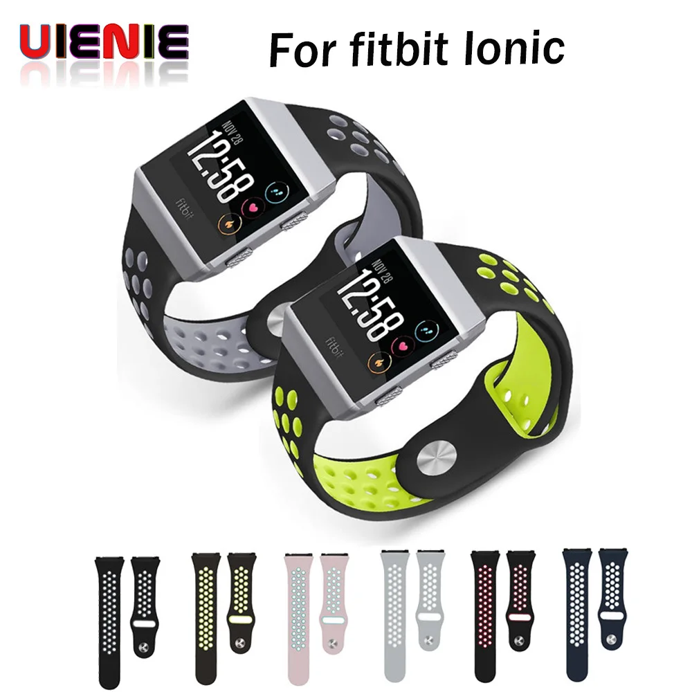 UIENIE спортивные повязки для fitbit Ionic силиконовый браслет ремешок на руку Замена браслета ремешок для fitbit band