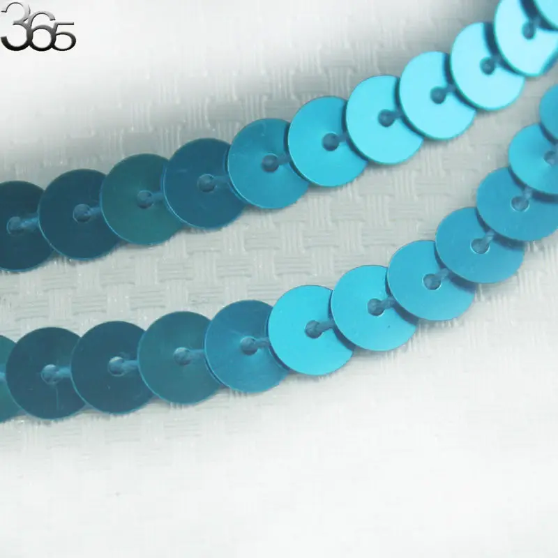 Бесплатная доставка 6 мм Монета небесно голубое соединение шитье блесток полосы