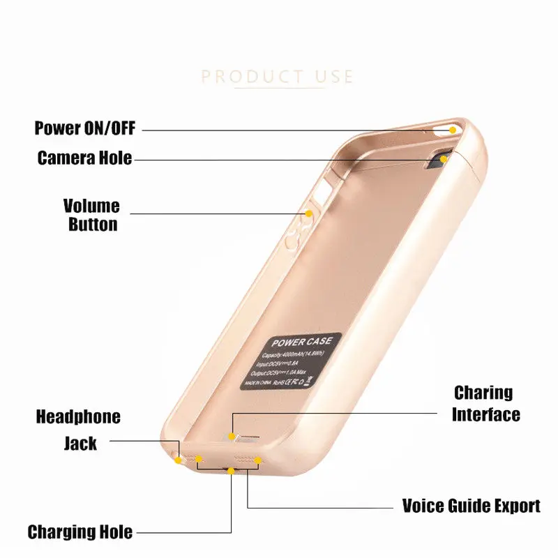XLOT 4000 мАч зарядное устройство чехол для iPhone 5 5S SE тонкий качественный чехол для внешнего аккумулятора чехол для iPhone SE