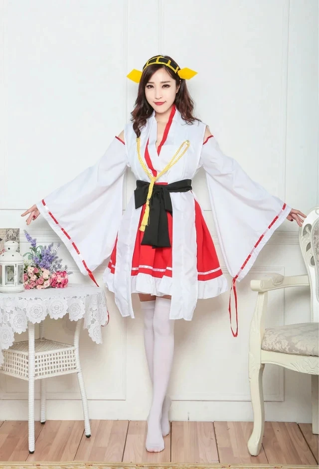 Vocole женщины Хэллоуин японское аниме Kantai Collection Kongou Косплей костюмы игра девушки