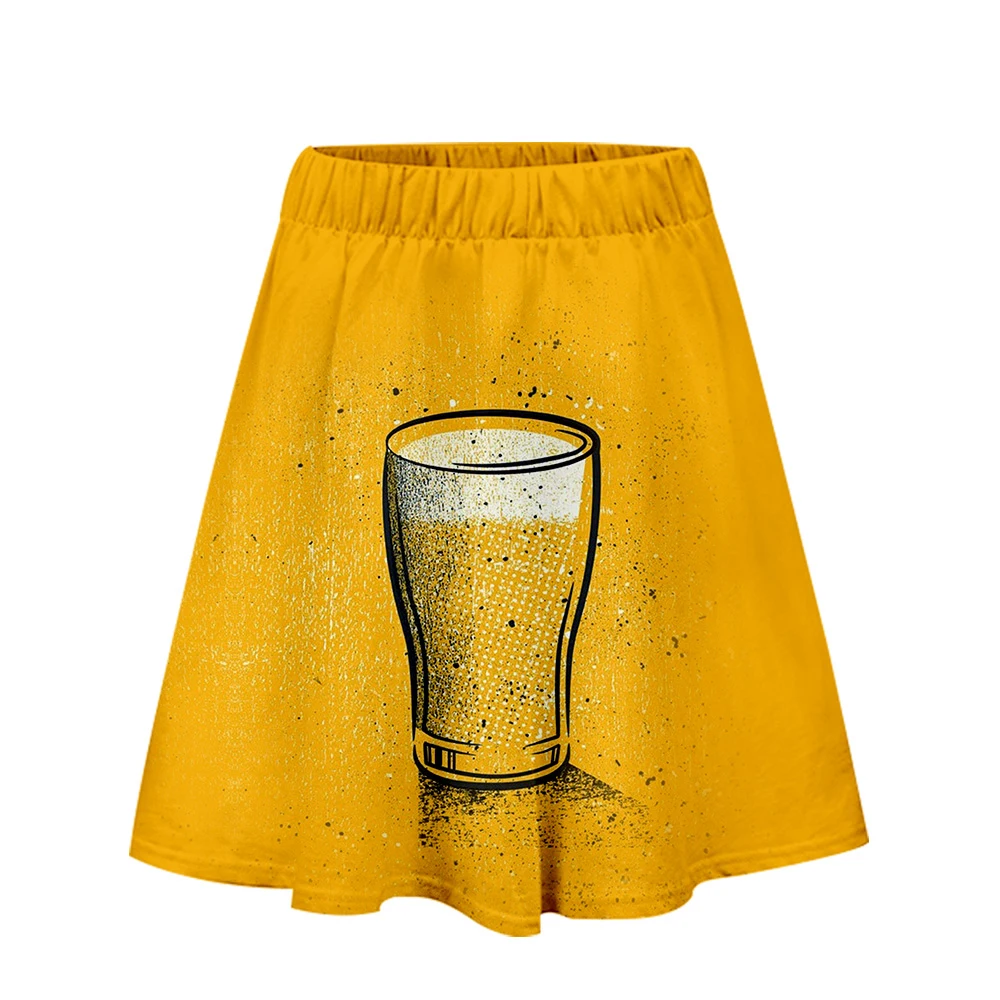 Женская юбка в стиле Харадзюку Beer повседневная хит продаж 2019|Женские юбки| |