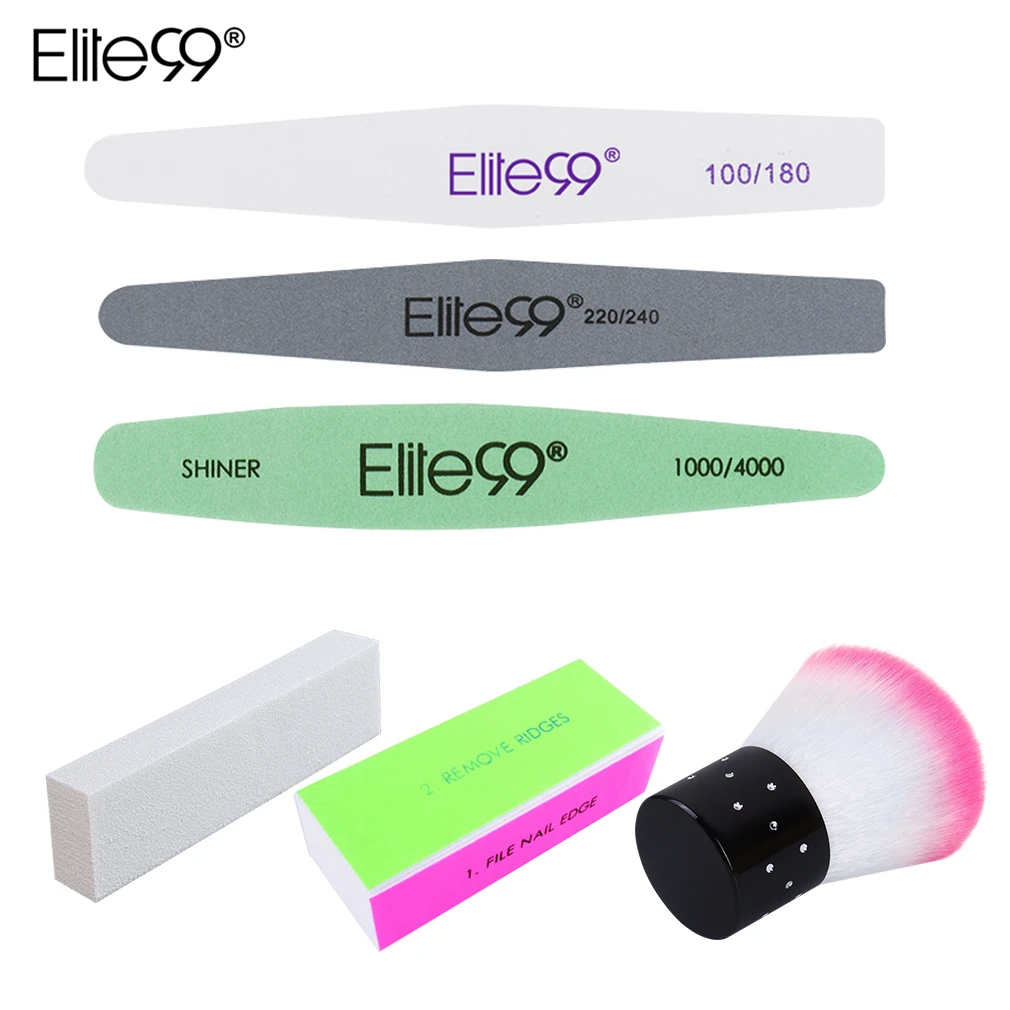 Набор инструментов для дизайна ногтей Elite99 пилочки блок кистей аксессуары