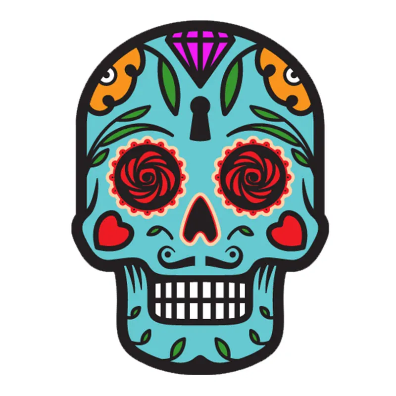 Классное украшение с рисунком черепа дневной бомба мультяшное для стайлинга