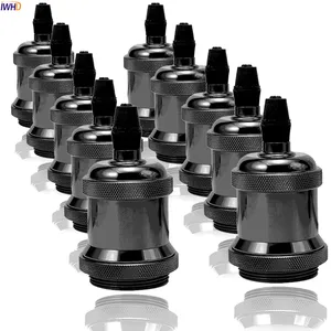 IWHD DIY винтажный фитинг Soquete E27 патрон лампы цоколь 110-220 В патрон E27 патрон светильник пы патрон CE UL