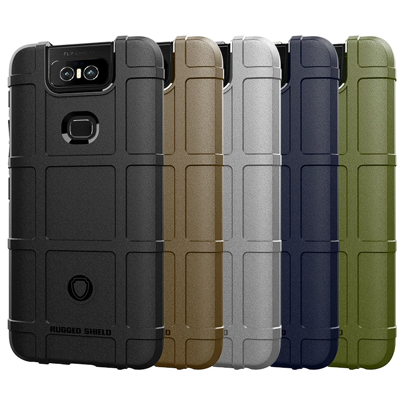 Противоударный чехол для ASUS Zenfone 6 ZS630KL противоударный из углеродного волокна с