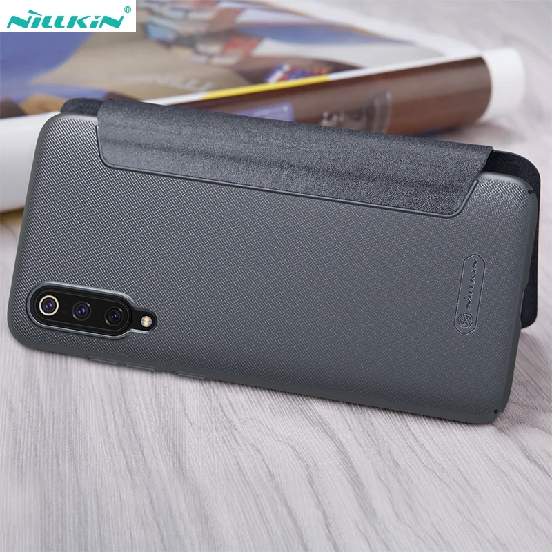 Флип Чехол Для Xiaomi mi 9 mi 9 Explorer Nillkin Sparkle Series из искусственной кожи чехол Xiaomi mi 9 чехол