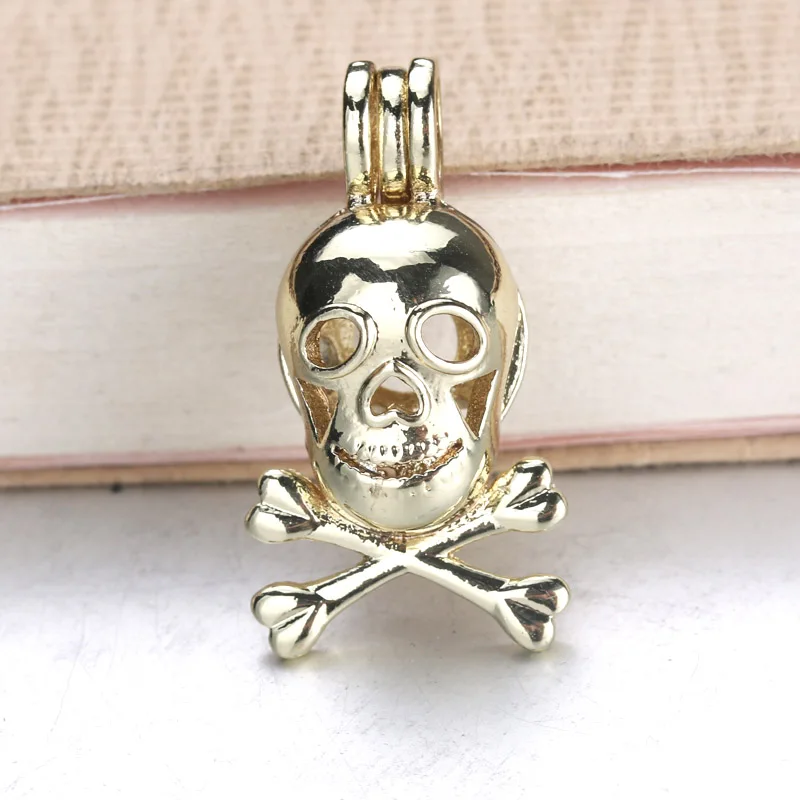 6pcs 3 colors Pirate flag sign Aroma Diffuser Necklace Perfume Essential Oil Aromatherapy Pendant Pearl cage | Украшения и