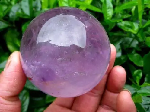 Высококачественный 100% натуральный Фиолетовый аметист кварцевый хрустальный шар