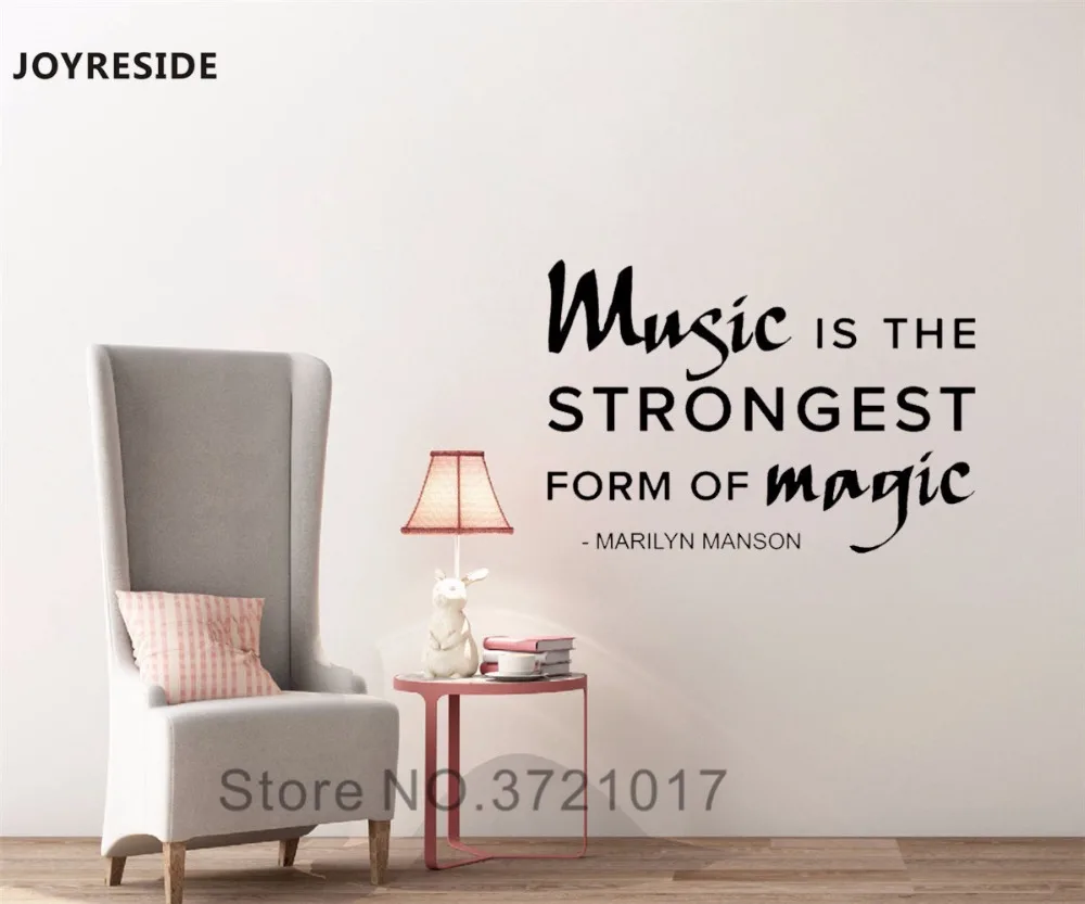 Joyliving Music самая сильная форма волшебной настенной наклейки виниловая наклейка с