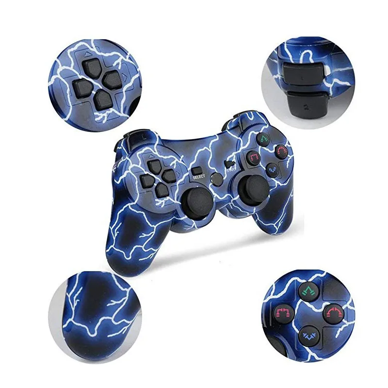 Контроллер PS3 беспроводной двойной Shock контроллер для Playstation 3 с зарядным