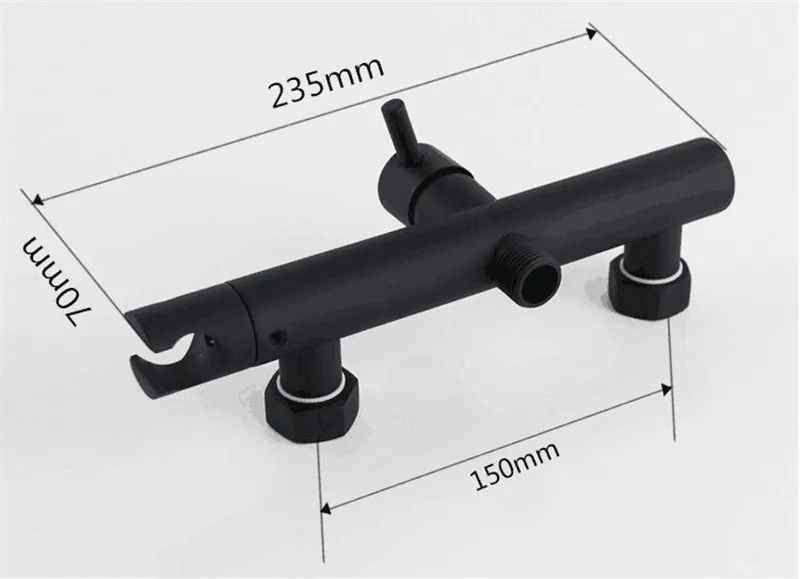 

Bidet Faucets Solid Brass Hot and Cold Bathroom Toilet Shower Blow-fed Spray Gun Nozzle Black Bidet Faucet Bathroom Hardware