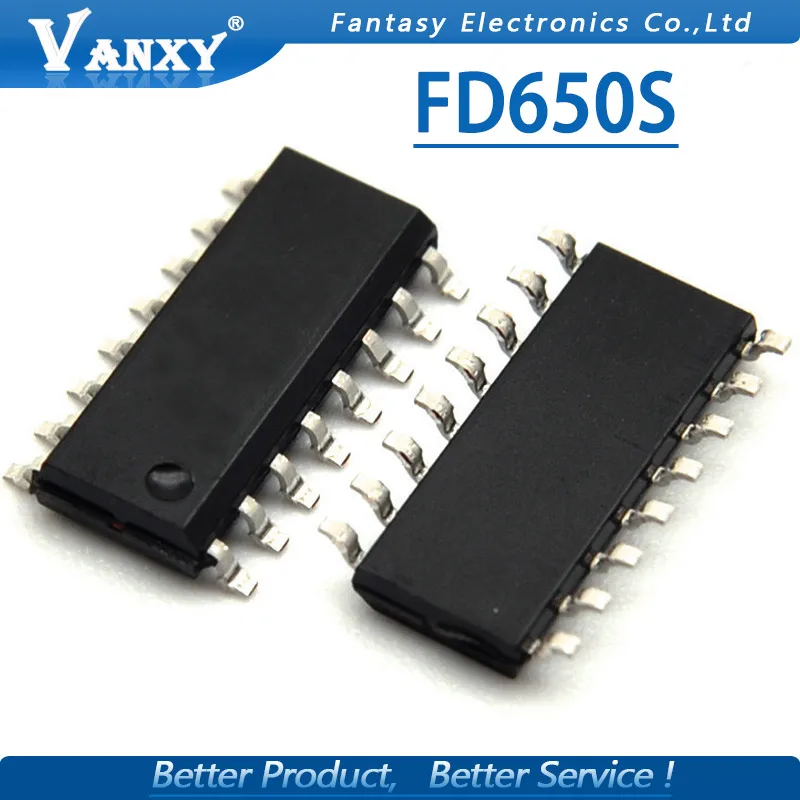 10 шт. светодиодный драйвер FD650S SOP16 FD650 SOP FD650B-S ic SOP-16 | Электронные компоненты и
