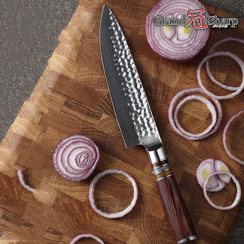 Grandsharp 7 ''дамасский нож шеф повара японский Дамаск VG10 стальные лезвия кухонные