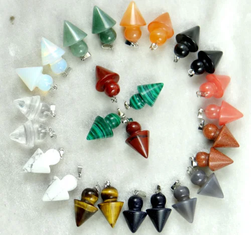 Камень кварц кристалл натуральный тигровый глаз бирюзовый маятник подвески