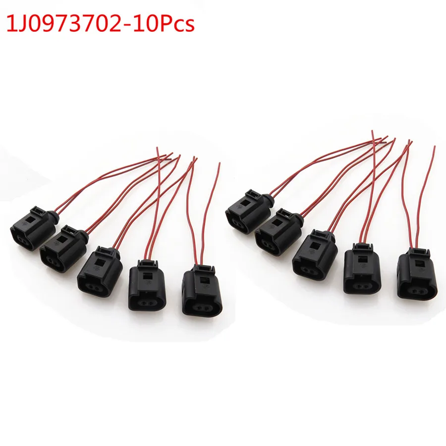 1J0973702-10Pcs SCJYRXS 2 булавки электрические жгуты разъем проводки для гольфа Passat Touran кролик Поло Tiguan A4 A6 A8 Q5 Q7 1J0973702 - Цвет: 1J0973702-10Pcs