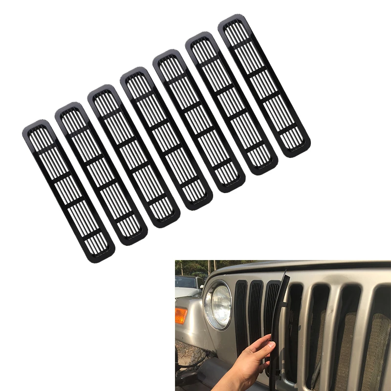 Решетчатая решетка для гриля кольцевые вставки рамка передняя вентиляции