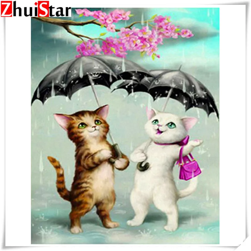 5d полноразмерная алмазная живопись квадратная/круглая Алмазная вышивка зонт