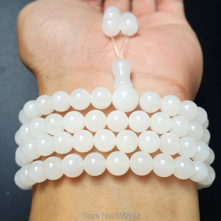 8 мм из природной тридакны гигантская моллюска Нефритовая бусина Мала браслет