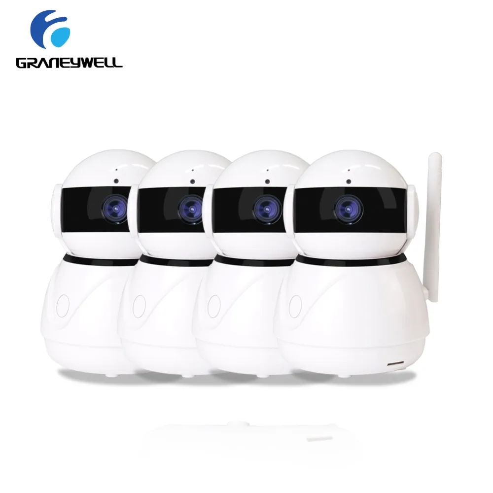 4 шт. IP камера Graneywell 1080P Wifi HD 2MP CCTV ИК Ночное Видение P2P домашняя безопасности