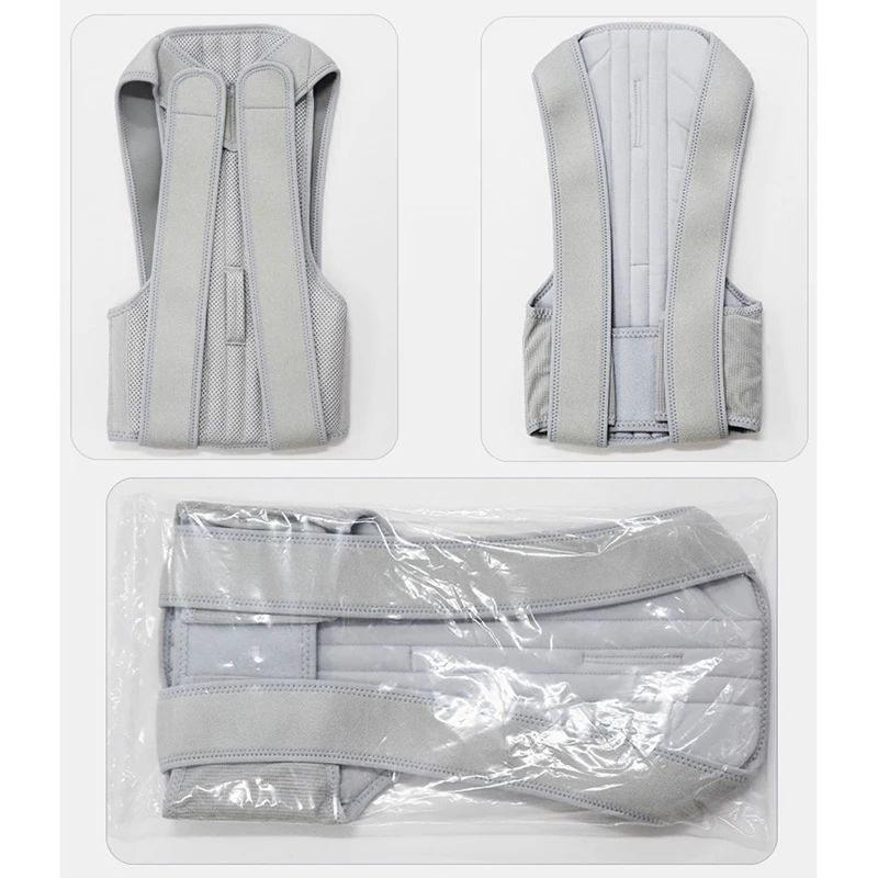 

Breathable Shoulder Brace Adjustable Posture Correction Shoulder Support Belt Back Pain Relief Double Bandage Cross Compression