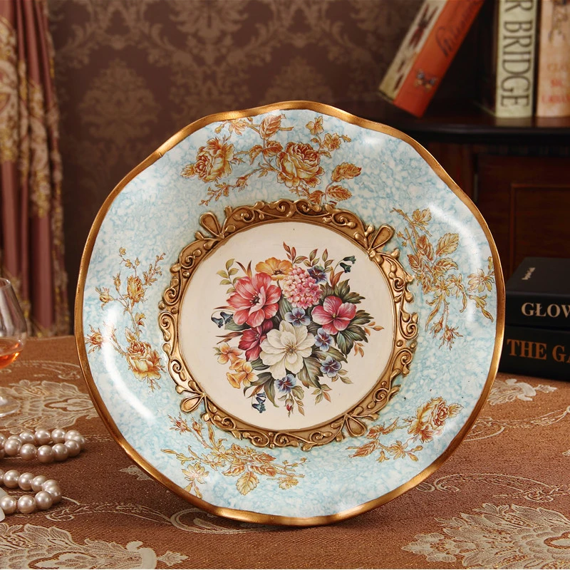 high-grade resin fruit garden living room decoration Home Furnishing large dish housewarming gift | Дом и сад