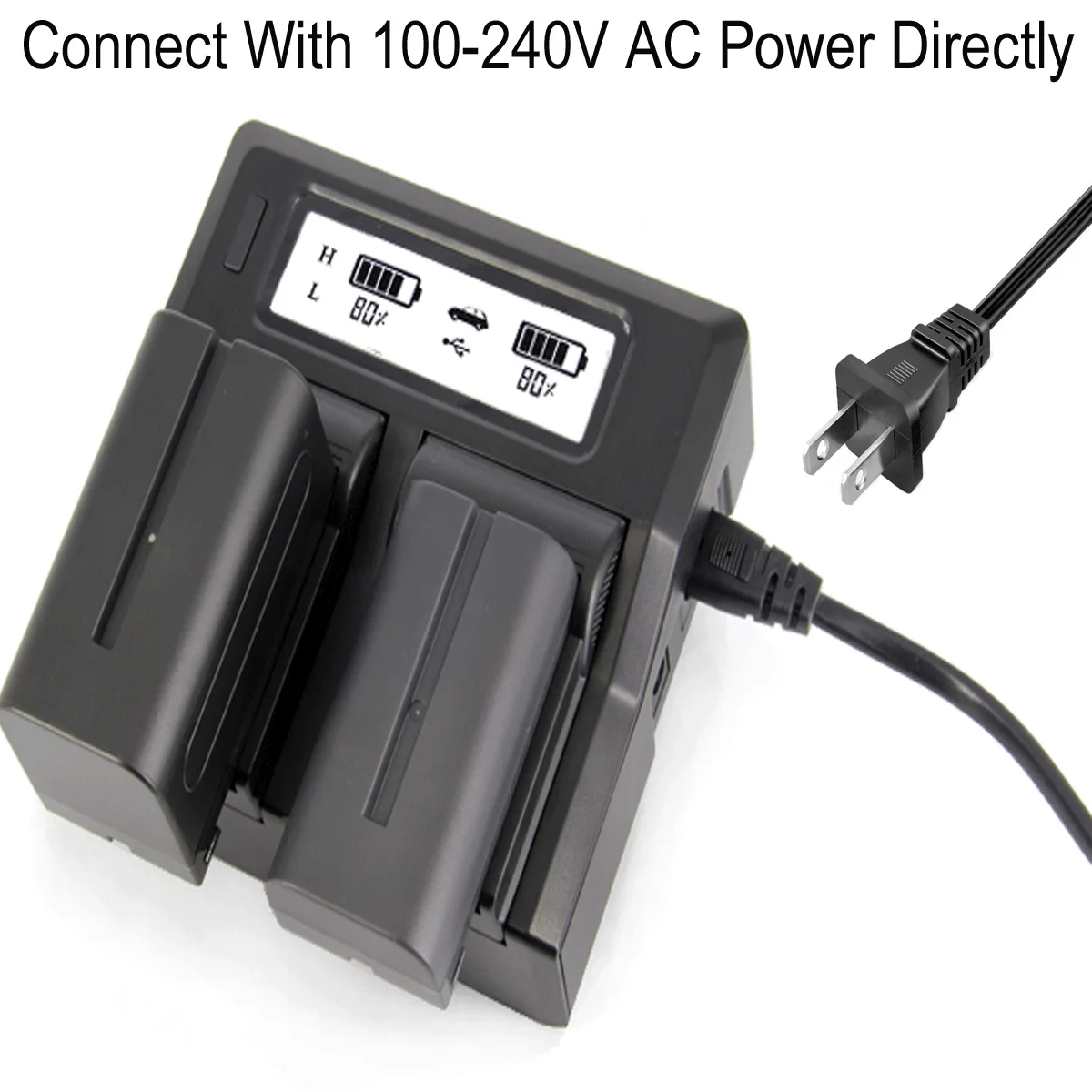 

Battery Charger for Panasonic AG-AC8P, AG-AC8PJ, AG-AC90P, AG-AC90PJ, AG-AC90PX, AG-DVC180A, AG-DVC180AMC, AG-DVC180B Camcorder
