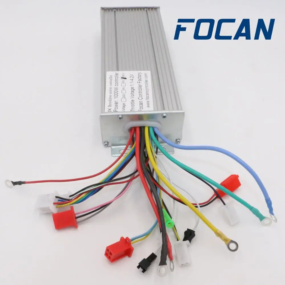 Focan 18 МОП-48 V 1000 W/1500 W 45A двойной режим бесщеточный Электрический велосипед контроллер