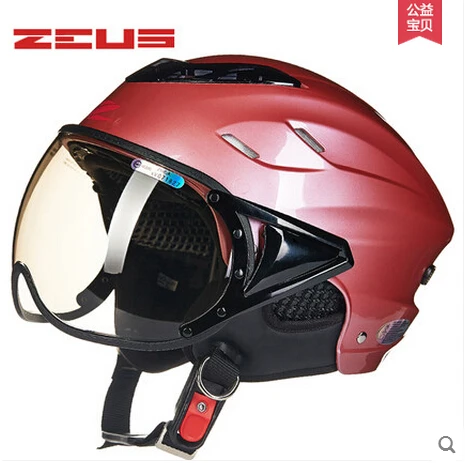 Мотоциклетный шлем ZEUS Классический ретро с полулицевой поверхностью летние