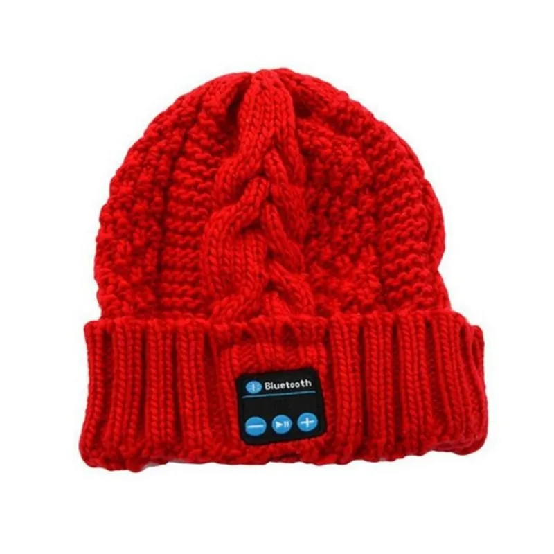 Зимняя Вязаная Шапка бини с разъемом для карт TF/SD Bluetooth V4.2|smart cap|beanie knitted hatknitted hat |
