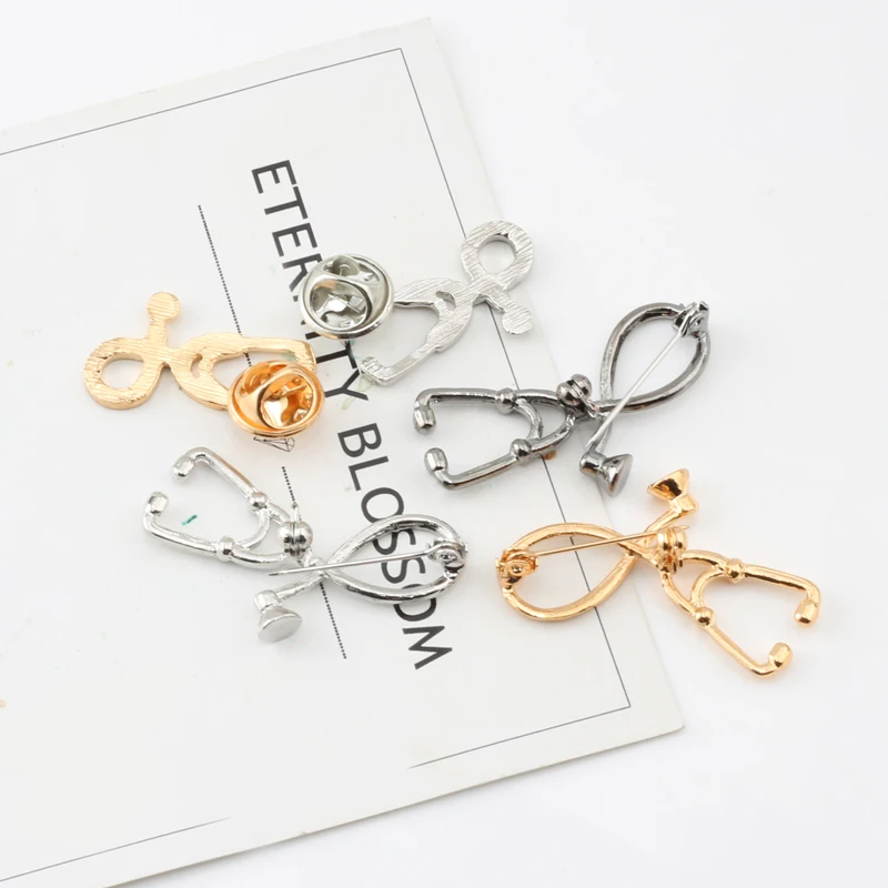 Высокое качество 2 стиля Броши Доктор Медсестры Брошь в виде стетоскопа