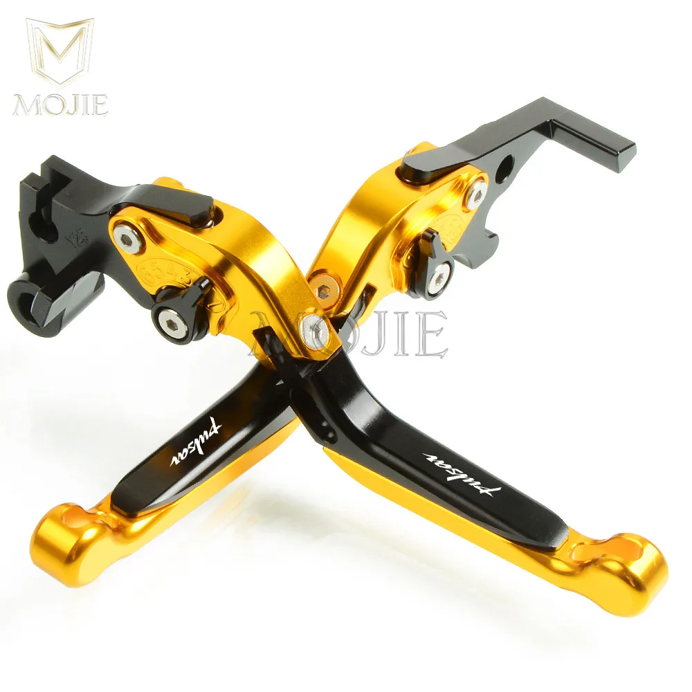 Gold Black Для Bajaj Pulsar 200 NS 200 RS 200 как 200NS 200RS 200AS мотоцикла рычаг cnc регулируемые Складные Выдвижные сцепные рычаги - Цвет: Gold Black