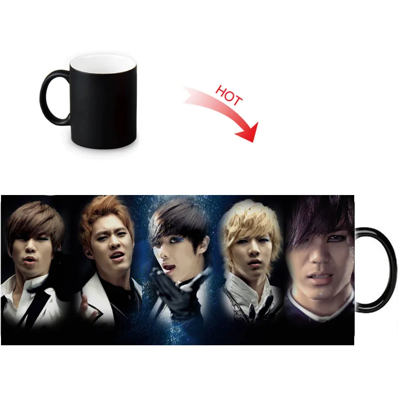 MBLAQ печать изменение цвета/изменение керамическая кружка термочувствительные