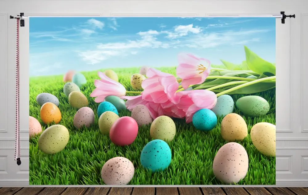 

5x7ft Easter Day Easter Eggs Backdrop Photography Backdrop Photo Backdrop Studio Background