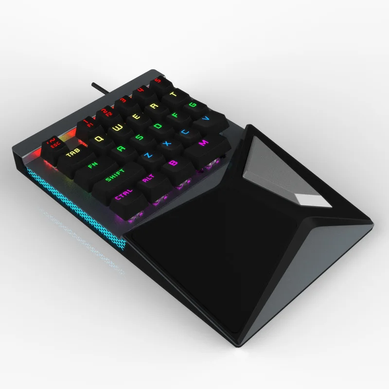 M416 одной рукой Gaming Keyboard USB проводной механическая клавиатура 28 клавиши