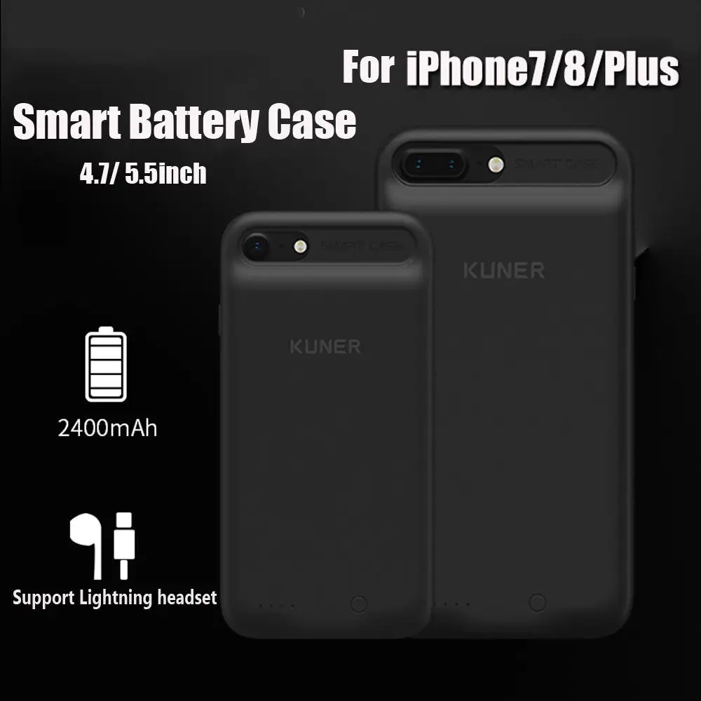 Новинка 2018! Для iPhone 7 8 Plus внешний Смарт ТПУ чехол Зарядное устройство аудио блок