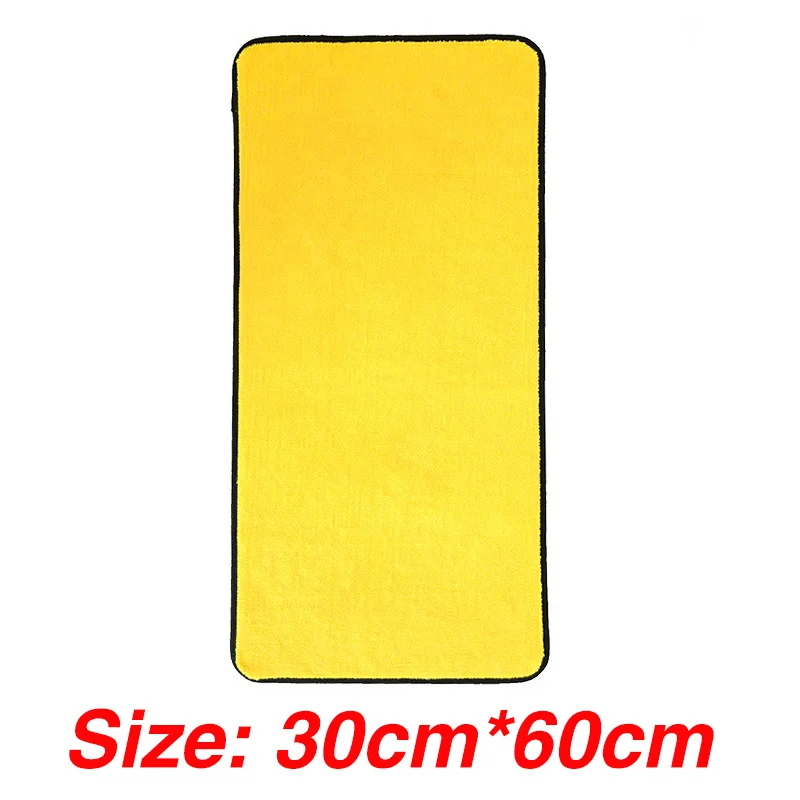 30 x 60cm 30 см Автомобильная Чистящая губка, моющее полотенце, толстые плюшевые полотенца для посуды из микрофибры, ткань для кухни, уход за автомобилем, полировка воска - Цвет: 30 x 60cm